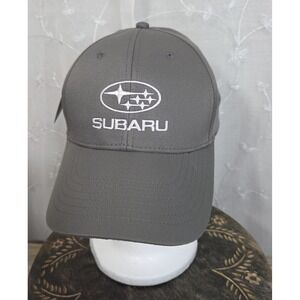 Subaru Gear Gray Baseball Hat Cap - Official NWT - Adjustable - Embroidered Logo